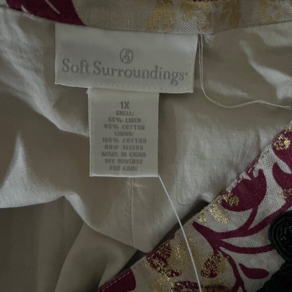 Soft Surroundings Maxi Skirt Womens Size 1X Full Pleated Art Feminine Classy NEW - Picture 6 of 6